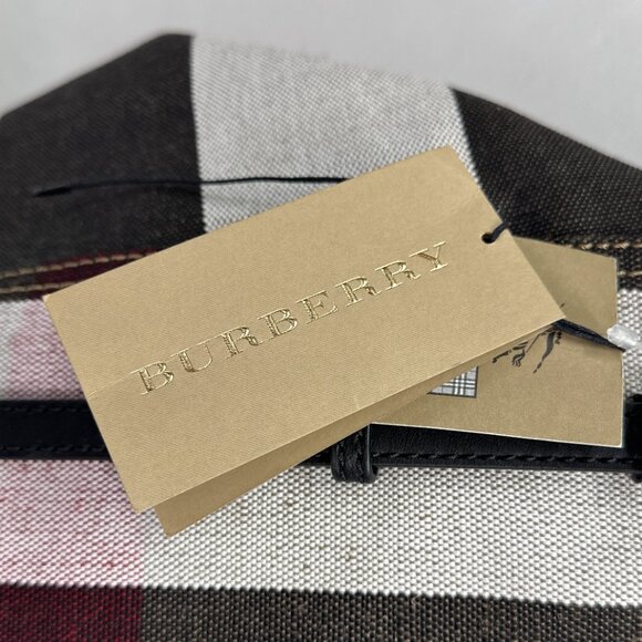 NWT Authentic Burberry Canvas Mega Check Medium Padstow Tote - Picture 2 of 14